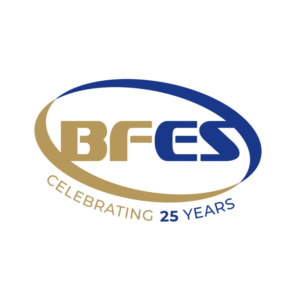 BFES Commercial Kitchen Engineers 25 Year Logo